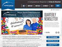Tablet Screenshot of hopeforce.org